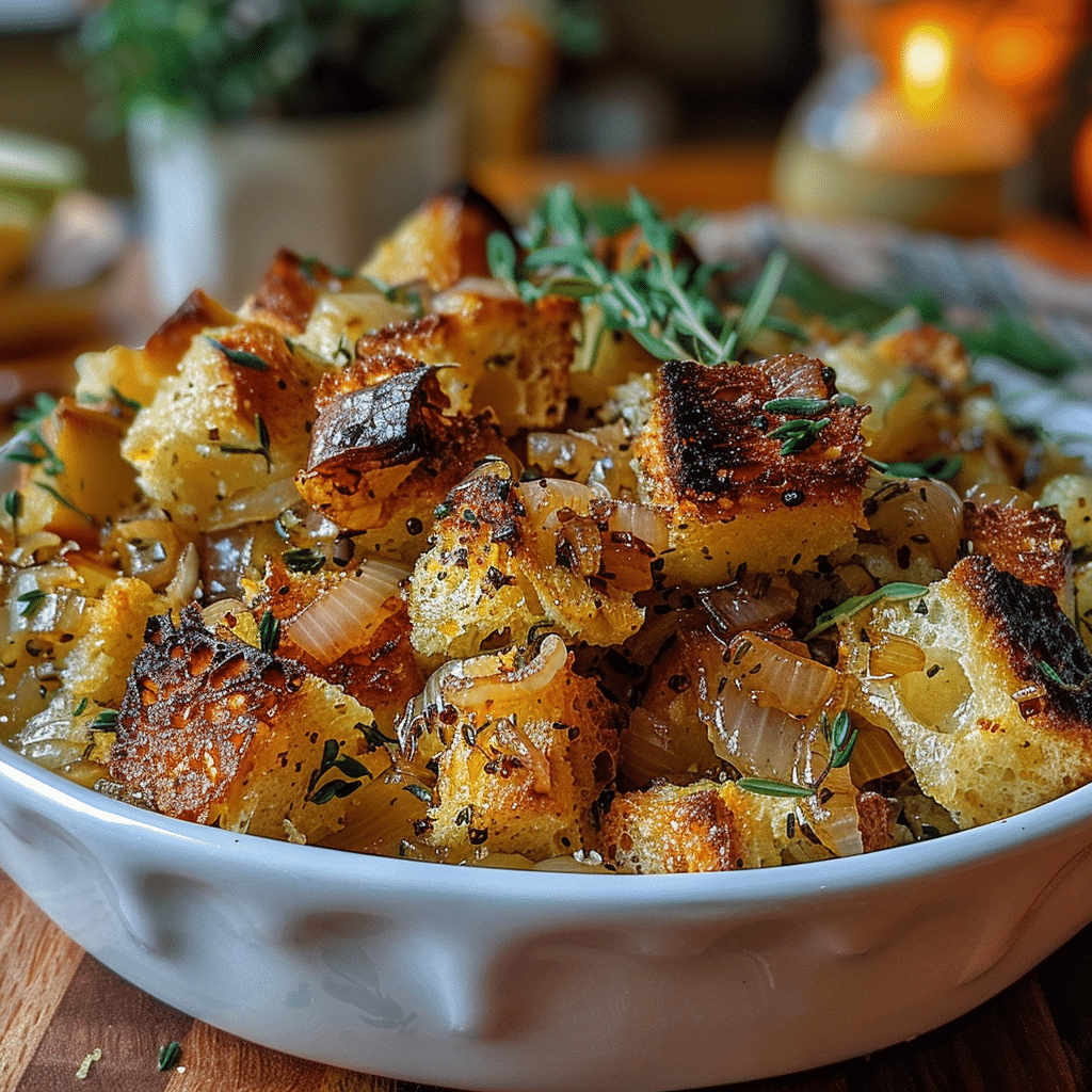 Caramelized Onion and Apple Stuffing 3