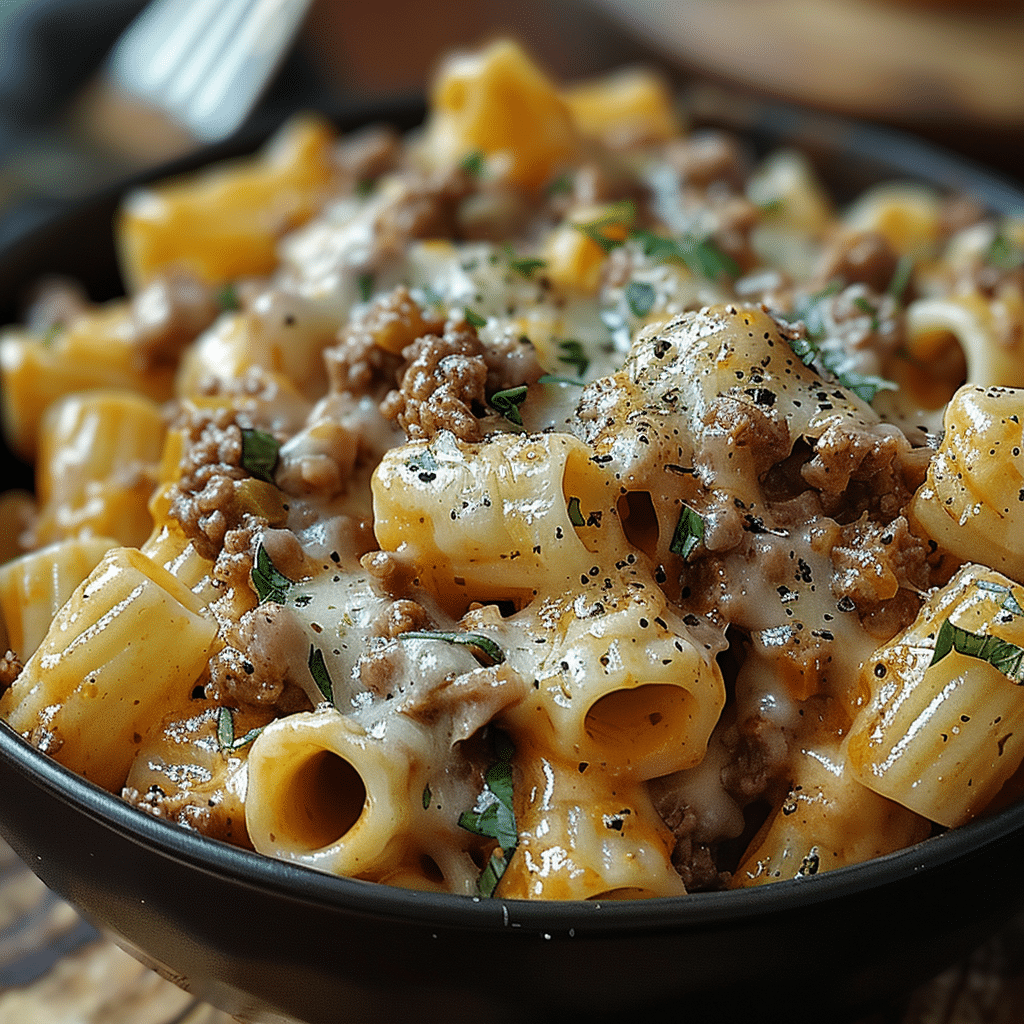 Crockpot Cheesy Ranch Beef Pasta 3