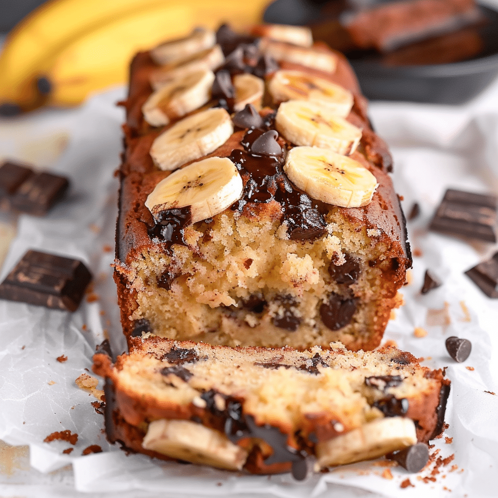 Greek yogurt banana bread loaf