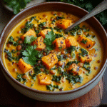 ginger sweet potato and coconut milk stew