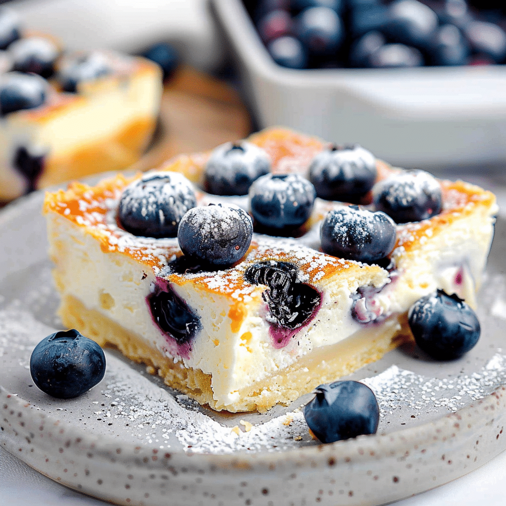 Blueberry Cottage Cheese Breakfast Bake