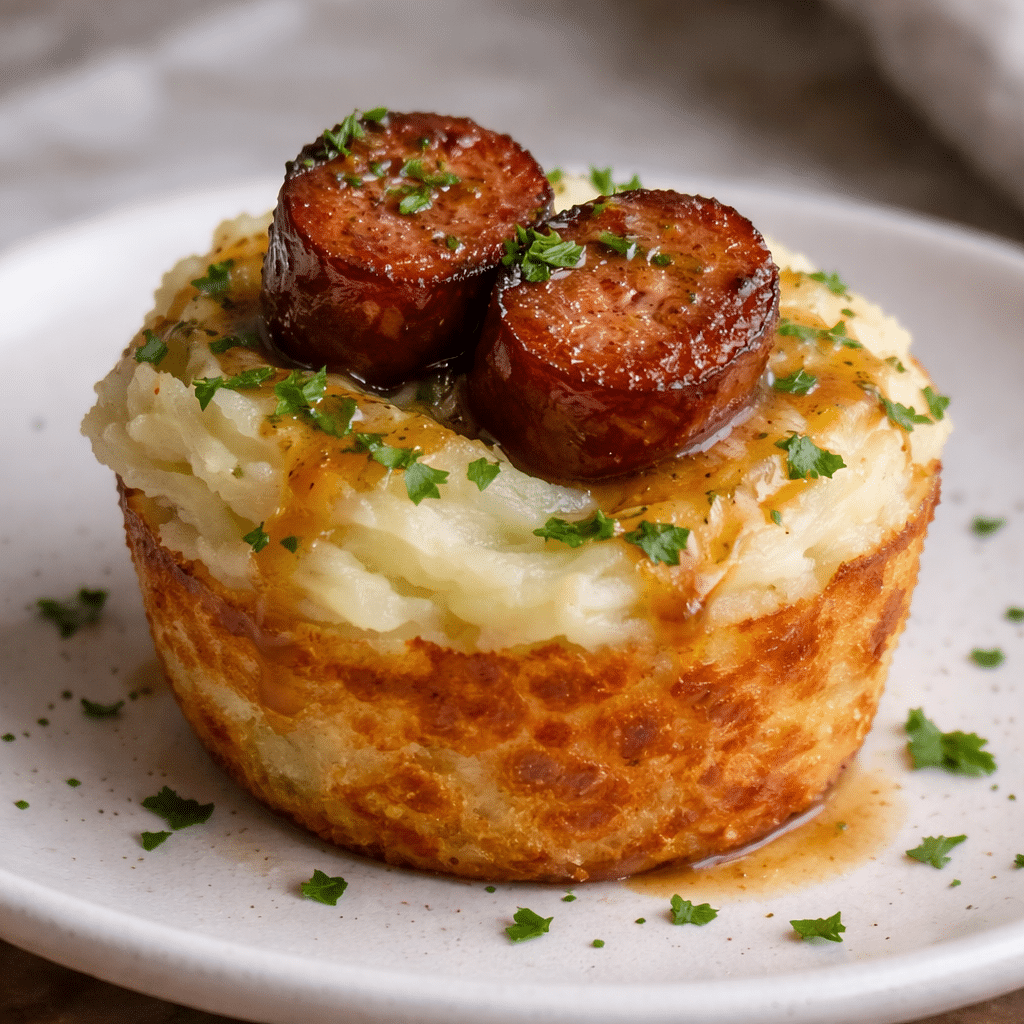 Crispy St. Patricks Irish Bangers Mash Cups