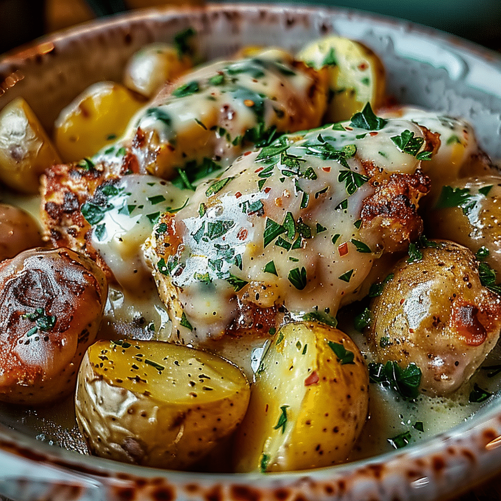 Garlic Parmesan Crockpot Chicken & Potatoes | Ultimate Comfort Dinner 9 Garlic Parmesan Crockpot Chicken Potatoes