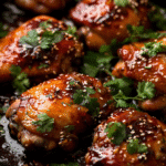 Glazed Soy Sauce Brown Sugar Chicken Thighs