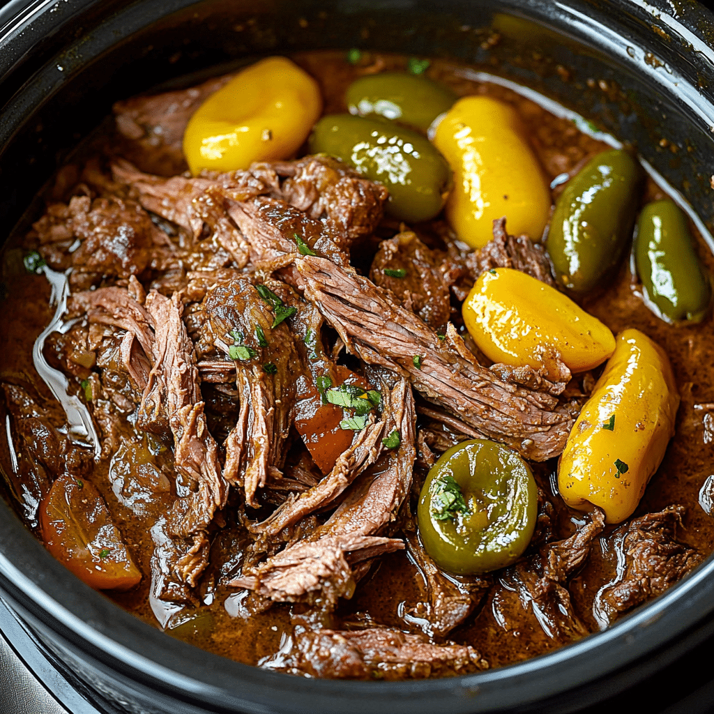 Slow Cooker Mississippi Pot Roast | Ultimate Comfort with a Zesty Twist 9 Slow Cooker Mississippi Pot Roast