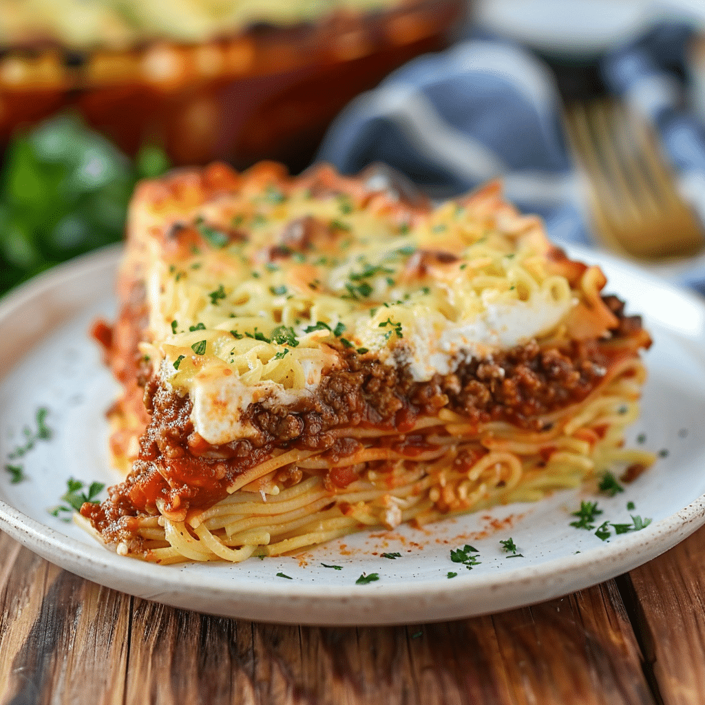 spaghetti pie