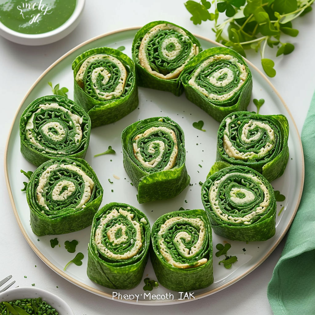 spinach tortilla pinwheel roll ups