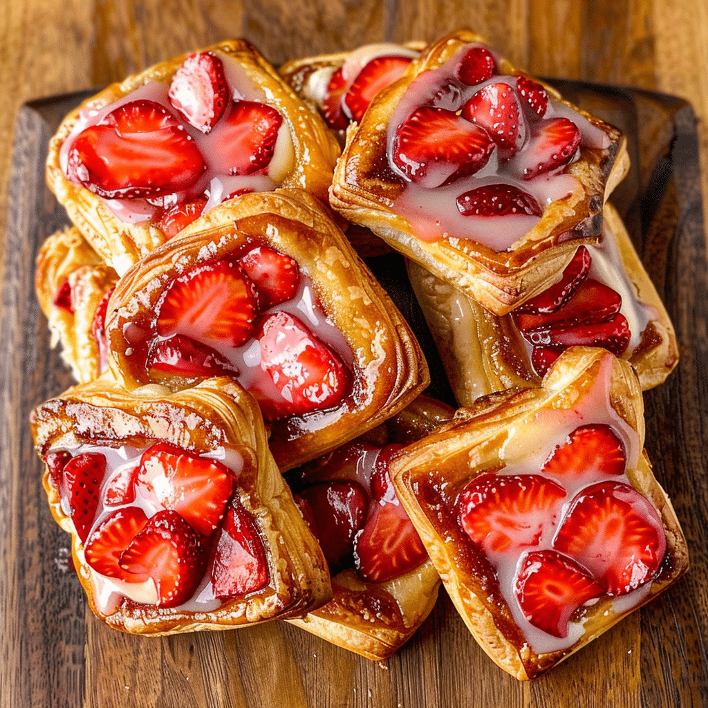 strawberry cream cheese danish pastries