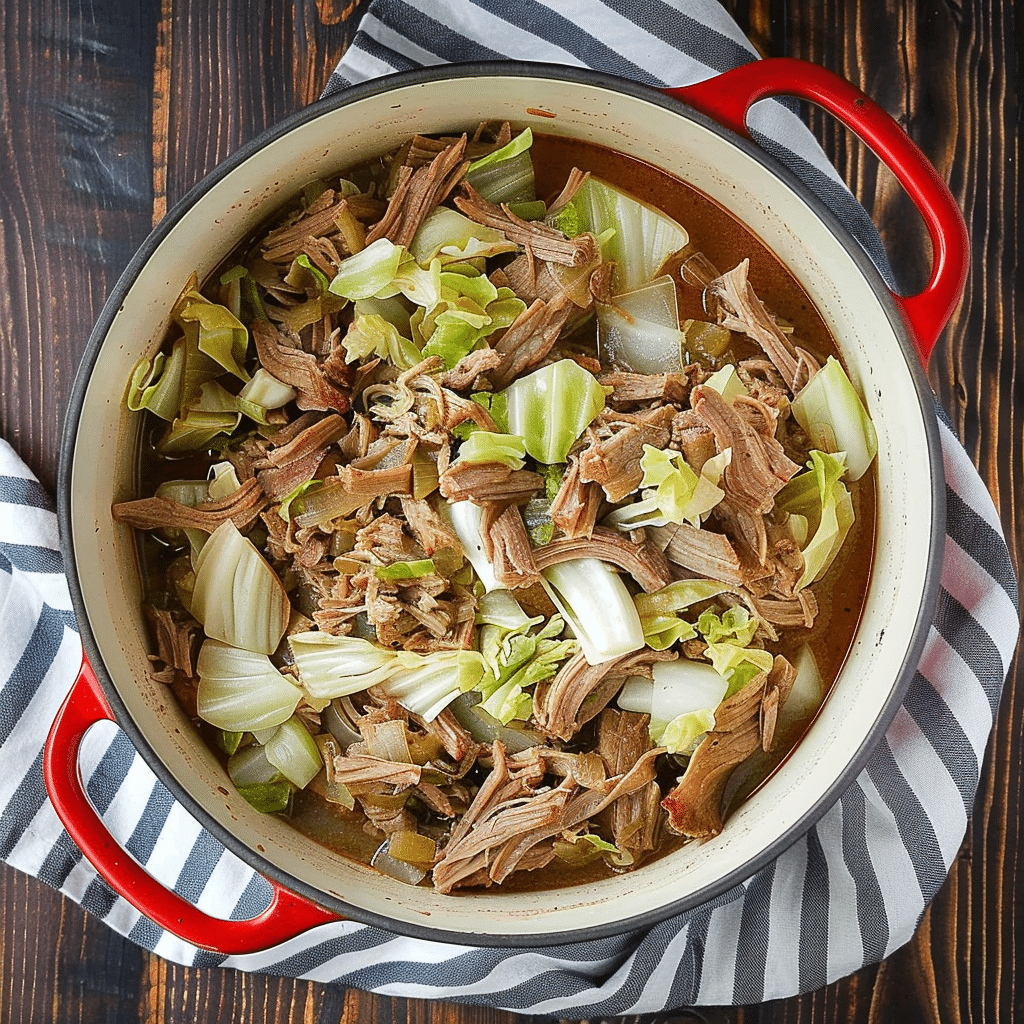 Hawaiian kalua pork and cabbage