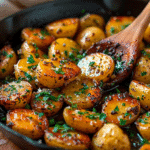 crispy garlic butter potatoes 1