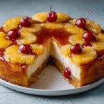 The Ultimate Pineapple Upside-Down Cheesecake Cake Recipe | Amazing Tropical Dessert 6 pineapple upside down cheesecake cake