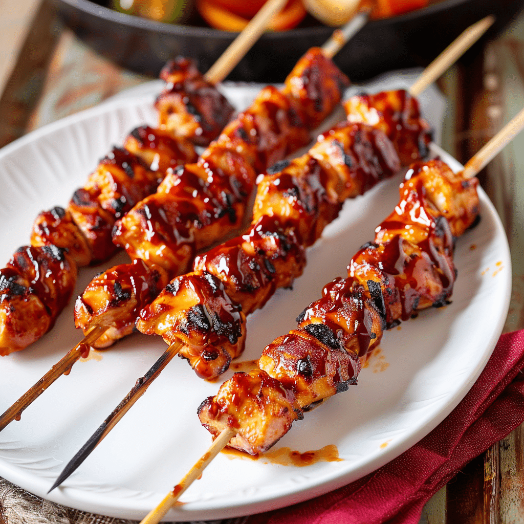 BBQ chicken skewers 2