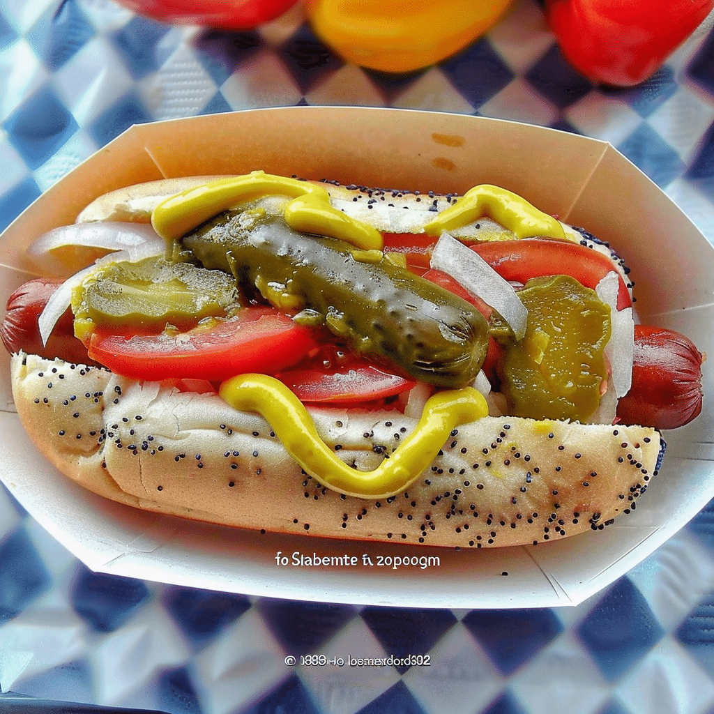 Chicago style hot dog 2