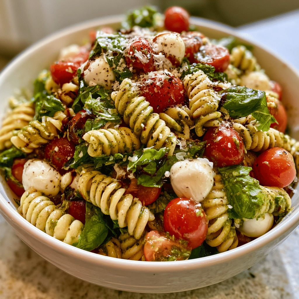 Caprese Pasta Salad Recipe, Fresh and Easy Summer Favorite 5 u3845552542 Homemade Caprese Pasta Salad with al dente rotini 93f65184 5962 4c94 b04c ca9bf1be4461 2