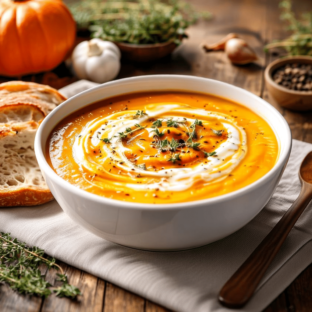 Creamy Pumpkin Soup | Rich, Velvety Comfort in Every Spoonful 5 u3845552542 httpss.mj .runVkRxsMTnkLk Capture a cozy and invit 7727b30d 9c94 44ae a180 93c24497d336 0