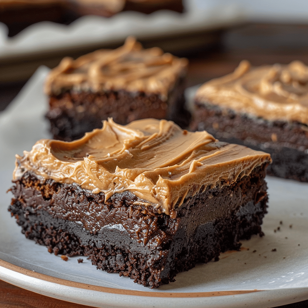 Zucchini Brownies with Peanut Butter Frosting, Rich and Fudgy Homemade Treat 5 u3845552542 httpss.mj .runwNW nbK7bU8 ultra realistic food photo 59198c38 fd9c 4528 ba3f abf2c03ccb11