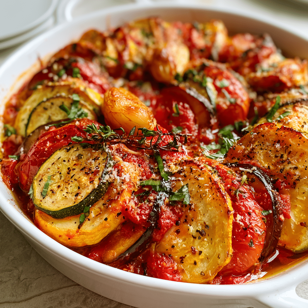 Eggplant Parmesan, Colorful French Ratatouille Inspired Vegetable Bake 5 u3845552542 idw9h2mc Homemade Ratatouille with thinly layered be47ac94 b425 45cd bd16 2b248773207c 3
